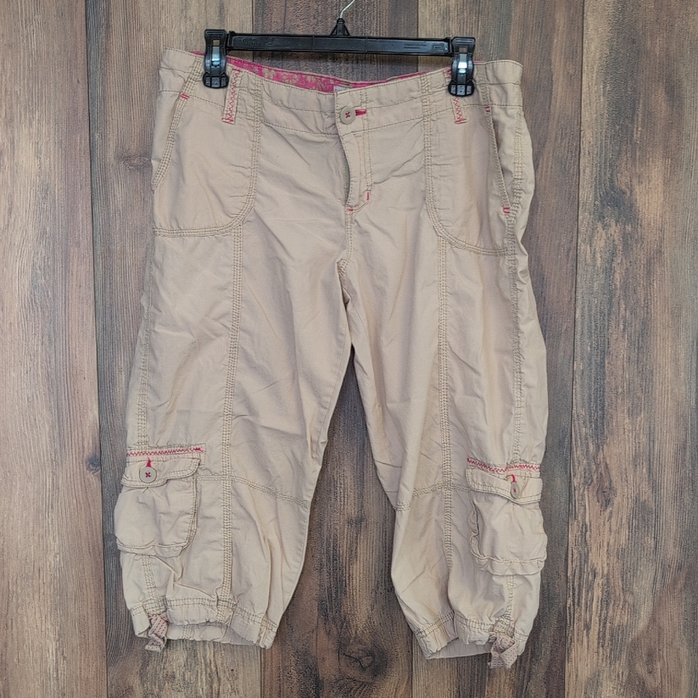 SO Tan Cropped Cargo Pants 13                  F144